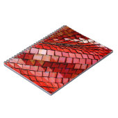 Carnet Illustration de tuiles rouges (Côté gauche)