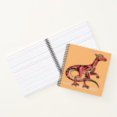 Carnet Illustration De Velociraptor. (Intérieur)