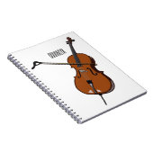 Carnet Illustration de violoncelle (Côté Droit)
