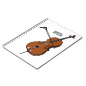Carnet Illustration de violoncelle (Côté gauche)