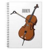 Carnet Illustration de violoncelle (Devant)