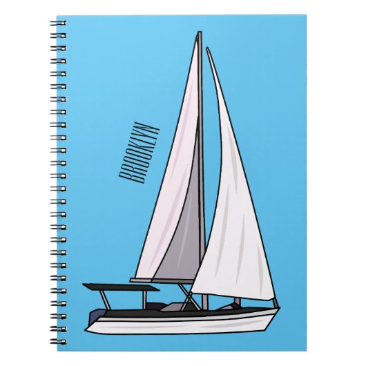 Carnet Illustration de voilier (Devant)