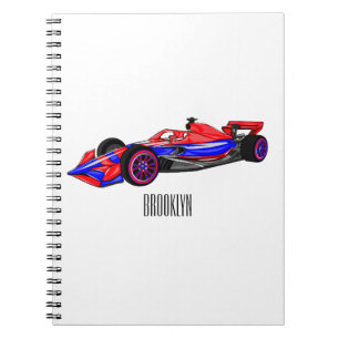Carnet Illustration de voiture de course professionnelle