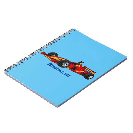 Carnet Illustration de voitures de course à grande vitess (Côté gauche)