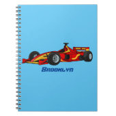 Carnet Illustration de voitures de course à grande vitess (Devant)