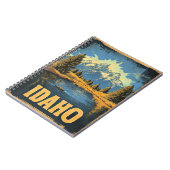 Carnet Illustration de voyage vintage Idaho (Côté gauche)