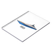 Carnet Illustration de yacht (Côté gauche)