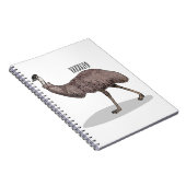 Carnet Illustration d'Emu bird (Côté Droit)