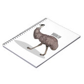 Carnet Illustration d'Emu bird (Côté gauche)