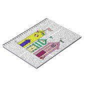 Carnet Illustration des Beach Huts 1 (Côté gauche)