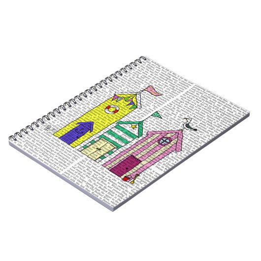 Carnet Illustration des Beach Huts 1 (Côté gauche)