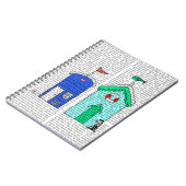 Carnet Illustration des Beach Huts 2 (Côté gauche)