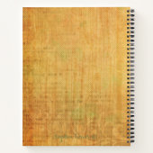 Carnet Illustration des Citrouilles d'automne et du feuil (Dos)