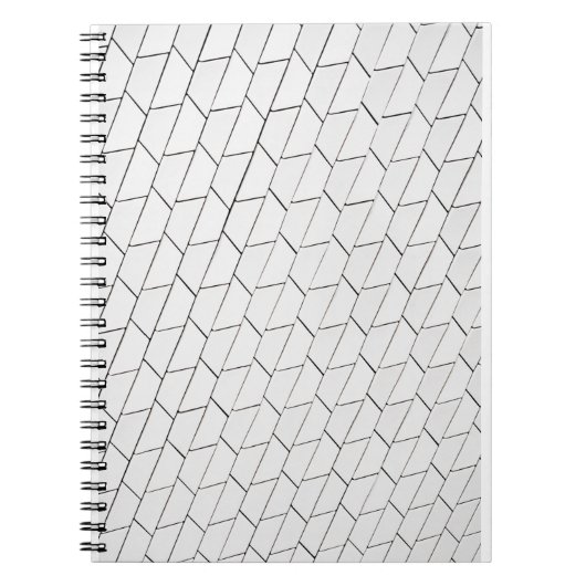 Carnet Illustration des lignes blanches et noires (Devant)