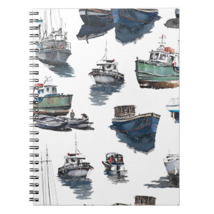 Carnet Illustration dessinée à la main. Aquarelle transpa