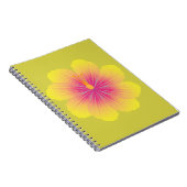 Carnet Illustration d'Hibiscus jaune (Côté Droit)