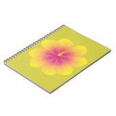 Carnet Illustration d'Hibiscus jaune (Côté gauche)