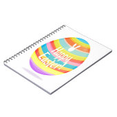 Carnet Illustration d'oeuf de pâques (Côté gauche)