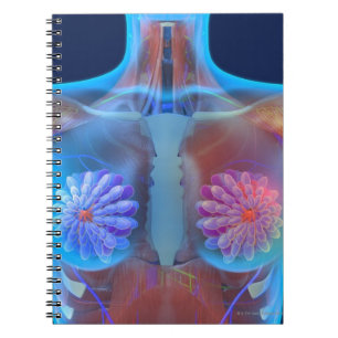 Carnet Illustration d'ordinateur représentant le cancer