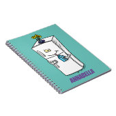 Carnet Illustration drôle de réfrigérateur (Côté Droit)