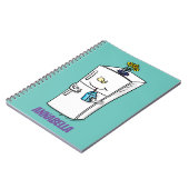 Carnet Illustration drôle de réfrigérateur (Côté gauche)