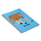 Carnet Illustration drôle de singe proboscis (Côté Droit)