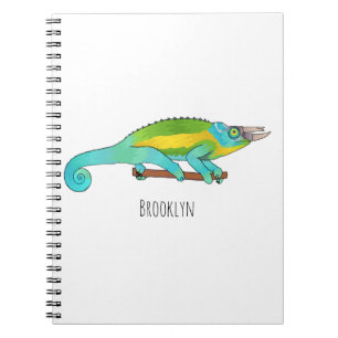Carnet Illustration du caméléon de Jackson
