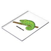 Carnet Illustration du caméléon de la parson (Côté gauche)