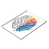 Carnet illustration du cerveau humain (Côté gauche)