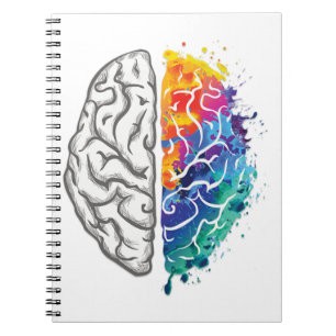 Carnet illustration du cerveau humain