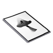 Carnet Illustration du champignon noir et blanc (Côté Droit)