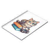 Carnet Illustration du chat de dessin (Côté gauche)