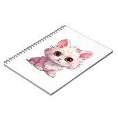 Carnet Illustration du chat de dessin (Côté gauche)