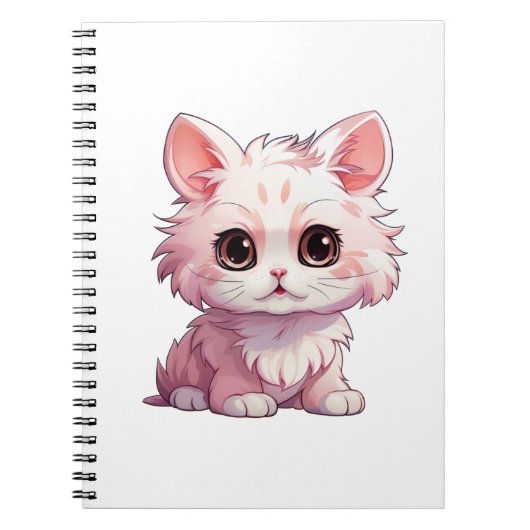 Carnet Illustration du chat de dessin (Devant)