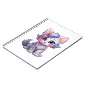 Carnet Illustration du chat de dessin (Côté gauche)