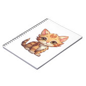Carnet Illustration du chat de dessin (Côté gauche)