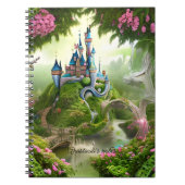 Carnet Illustration du château de Fairytale Girl Retour À (Devant)