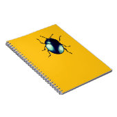 Carnet Illustration du coléoptère bleu brillant (Côté Droit)