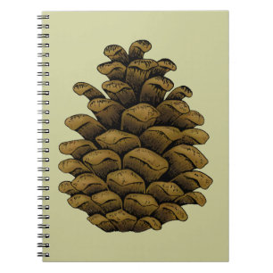 Carnet Illustration du cône de pin