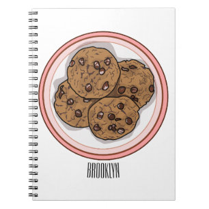 Carnet Illustration du cookie de puce à chocolat