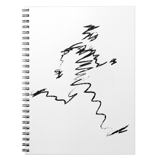 Carnet Illustration du cool du coureur (Devant)