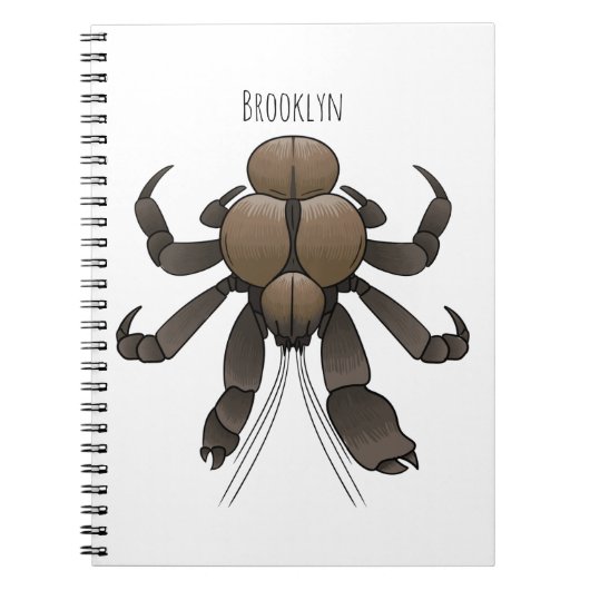 Carnet Illustration du crabe de coco (Devant)