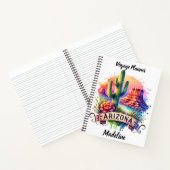 Carnet Illustration du désert de coucher de soleil en Ari (Intérieur)