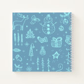 Carnet Illustration du dessin du Doodle de Noël mignon | (Dos)