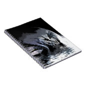 Carnet Illustration du dragon bleu et de la lune   (Côté Droit)