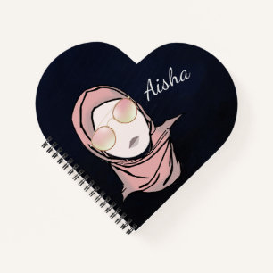 Carnet Illustration du hijabi   Personnalisable en forme 