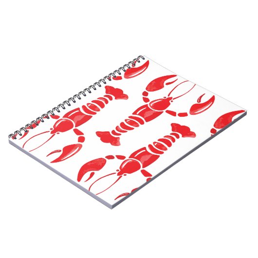Carnet Illustration du homard : Aquarelle incolore (Côté gauche)