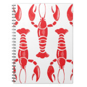 Carnet Illustration du homard : Aquarelle incolore (Devant)