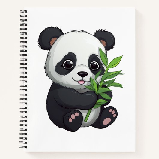 Carnet Illustration du panda de dessin (Devant)