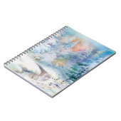 Carnet Illustration du paysage d'hiver de l'aquarelle (Côté gauche)